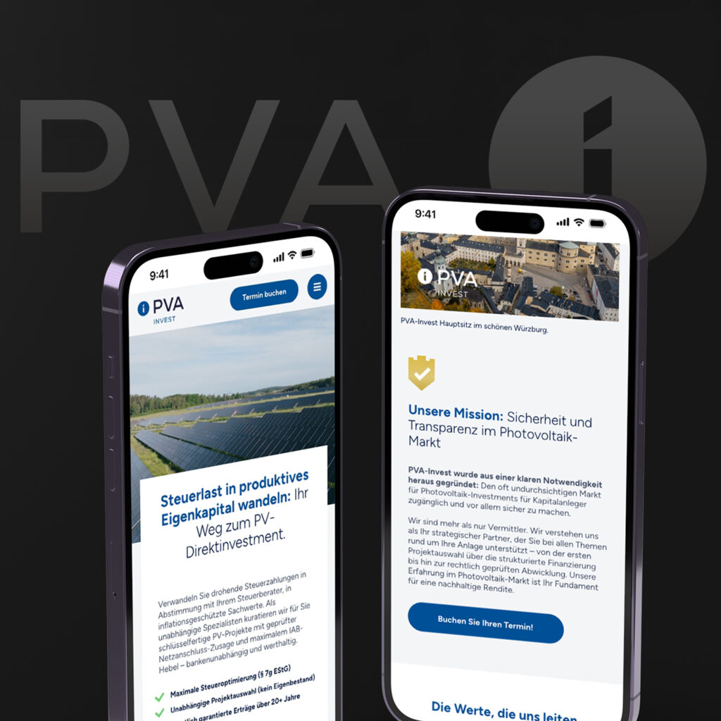 PVA-Invest Webdesign aus Hannover