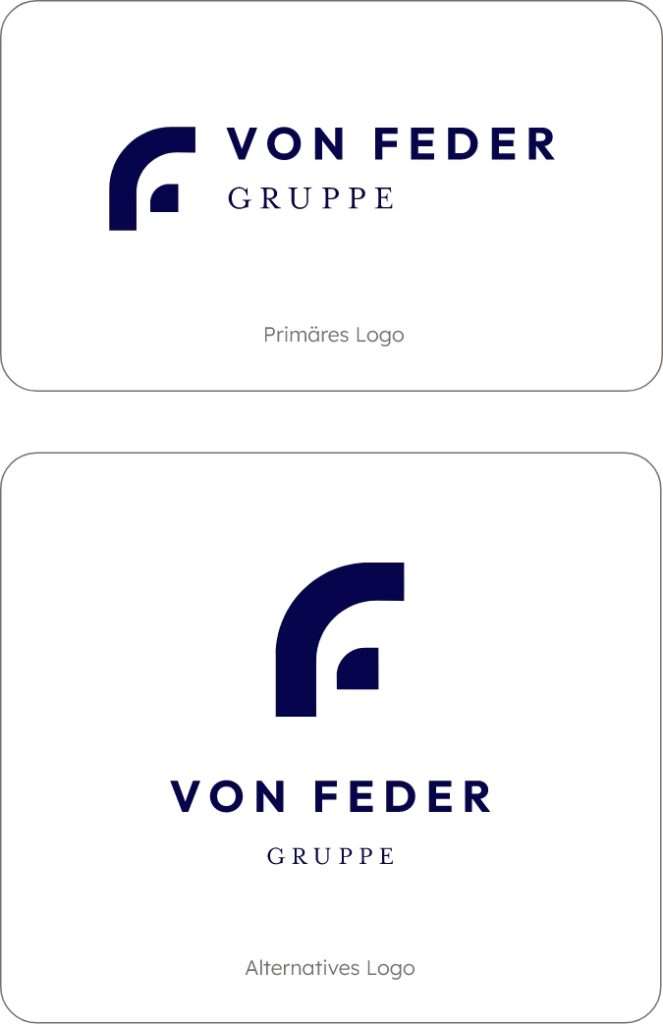 Logovarianten der von Feder Gruppe