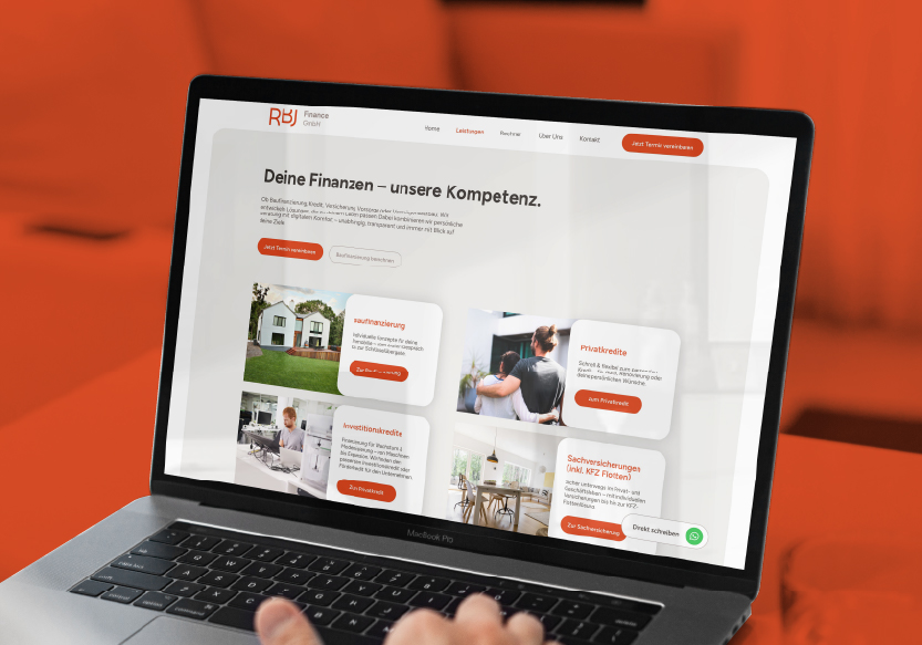 Webdesign Hannover: Projektbeispiel RBJ Finance